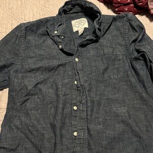 St. John's Bay Dark Gray Button-Down Shirt